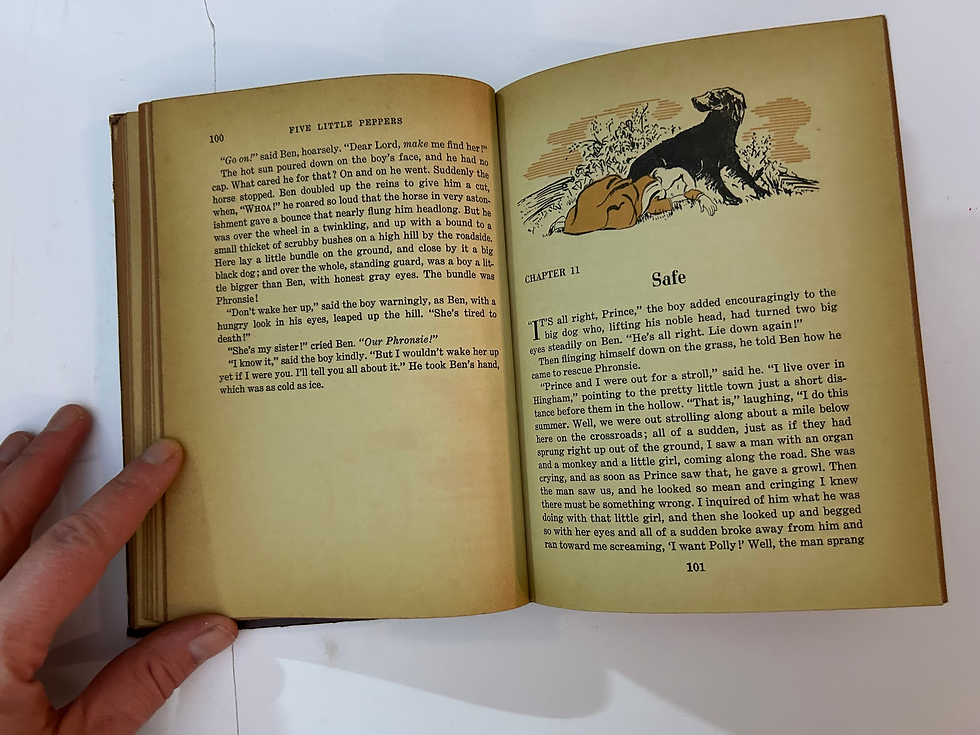 Thumbnail: L6 Five Little Peppers and How They Grew Vintage Hardcover 