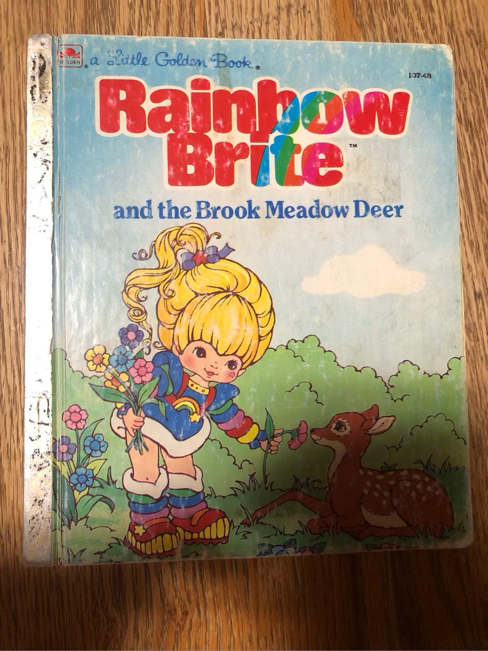 L10 Rainbow Brite and eve Brook Meadow Deer ••NOSTALGIA•• Little Golden Book 