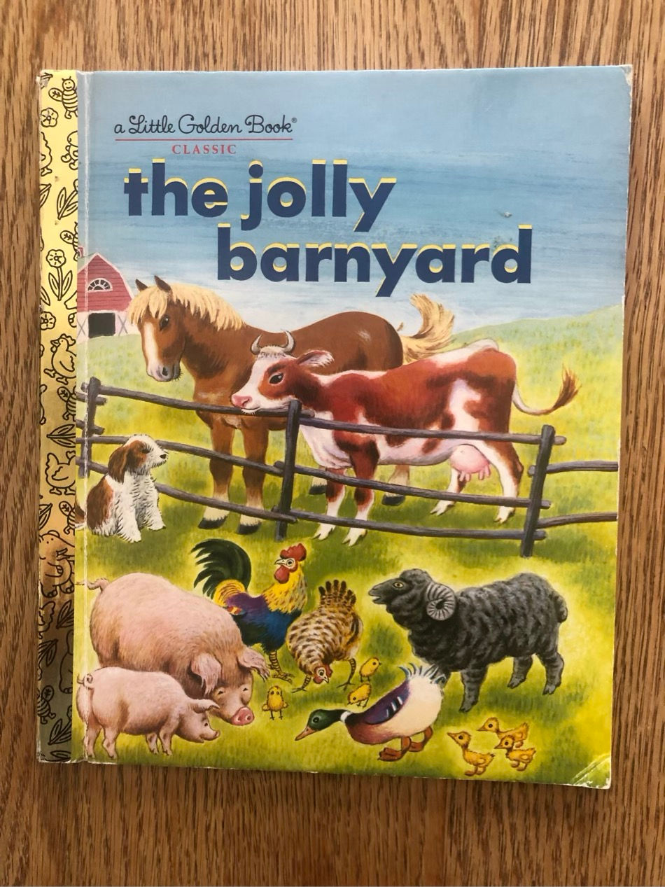 L12 the jolly barnyard Little Golden Book 