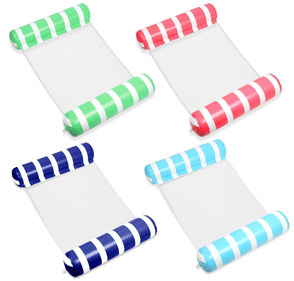 DCTB Inflatable Pool Floats Raft Mix color 4 pack on amazon