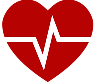 CPR heart heartbeat symbol