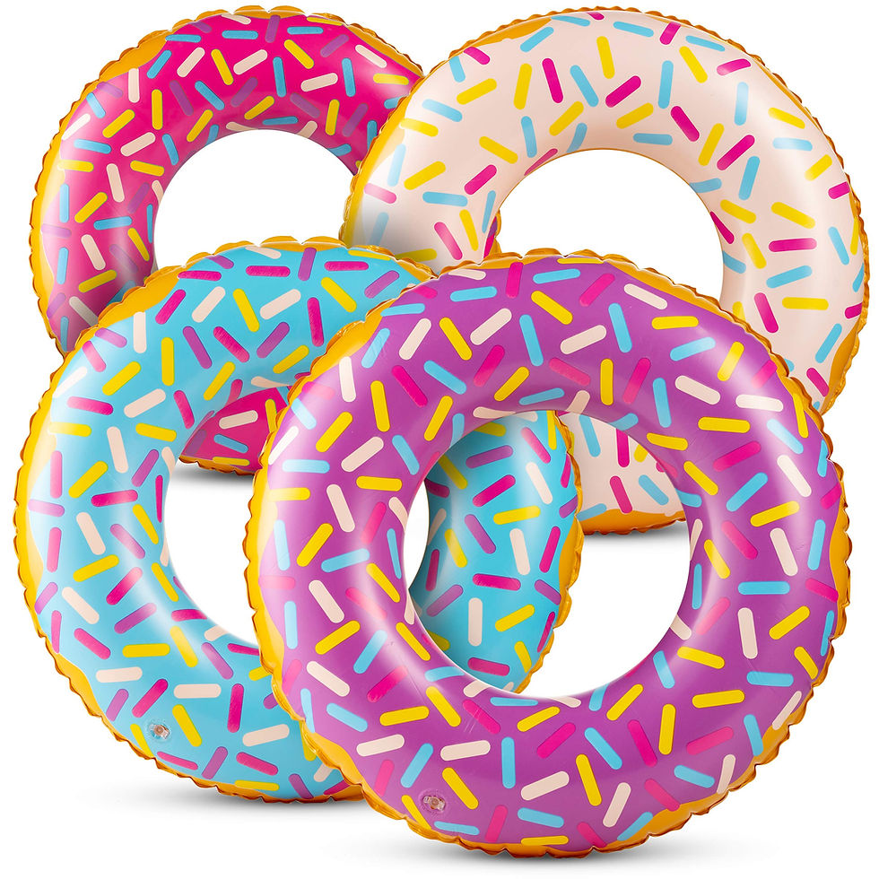 Bedwina Inflatable Sprinkle Donuts on amazon