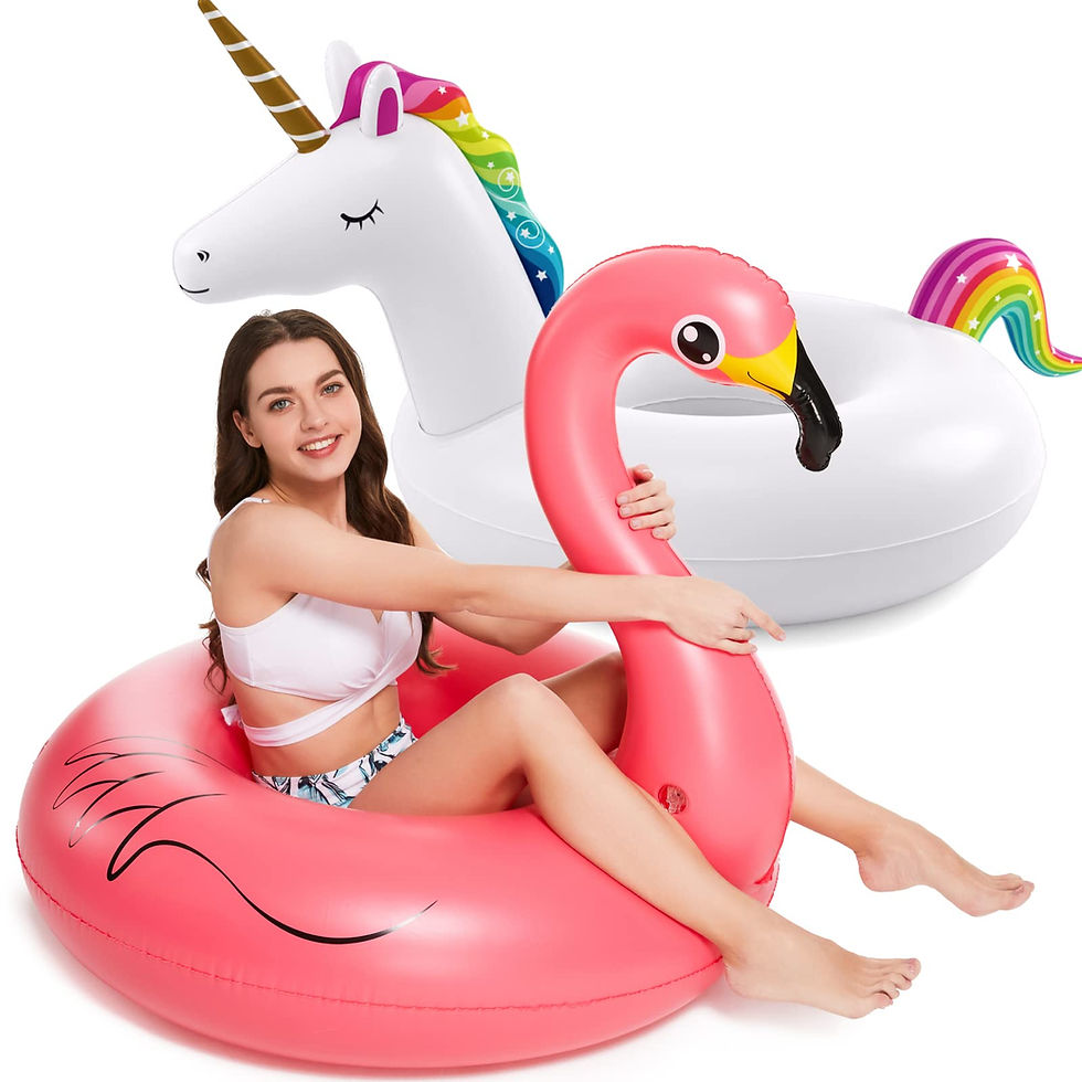 Jasonwell Inflatable Unicorn Flamingo Pool Floats on amazon