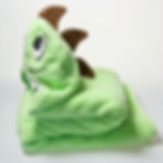 Thumbnail: Dino Hooded Cotton Turkish Towel For Baby