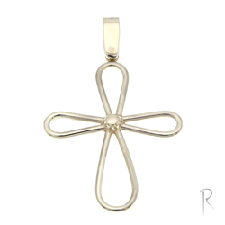 Silver Open Cross Pendant