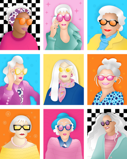 NEVER TOO OLD TO BE COLORED