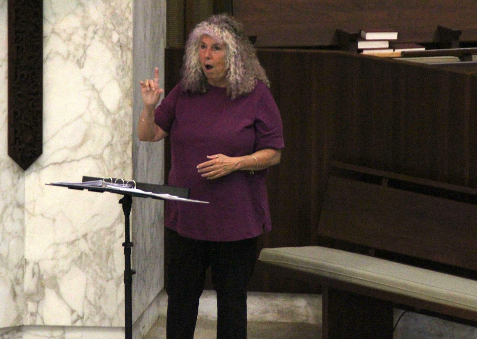 Cat Hardesty, sign language interpreter