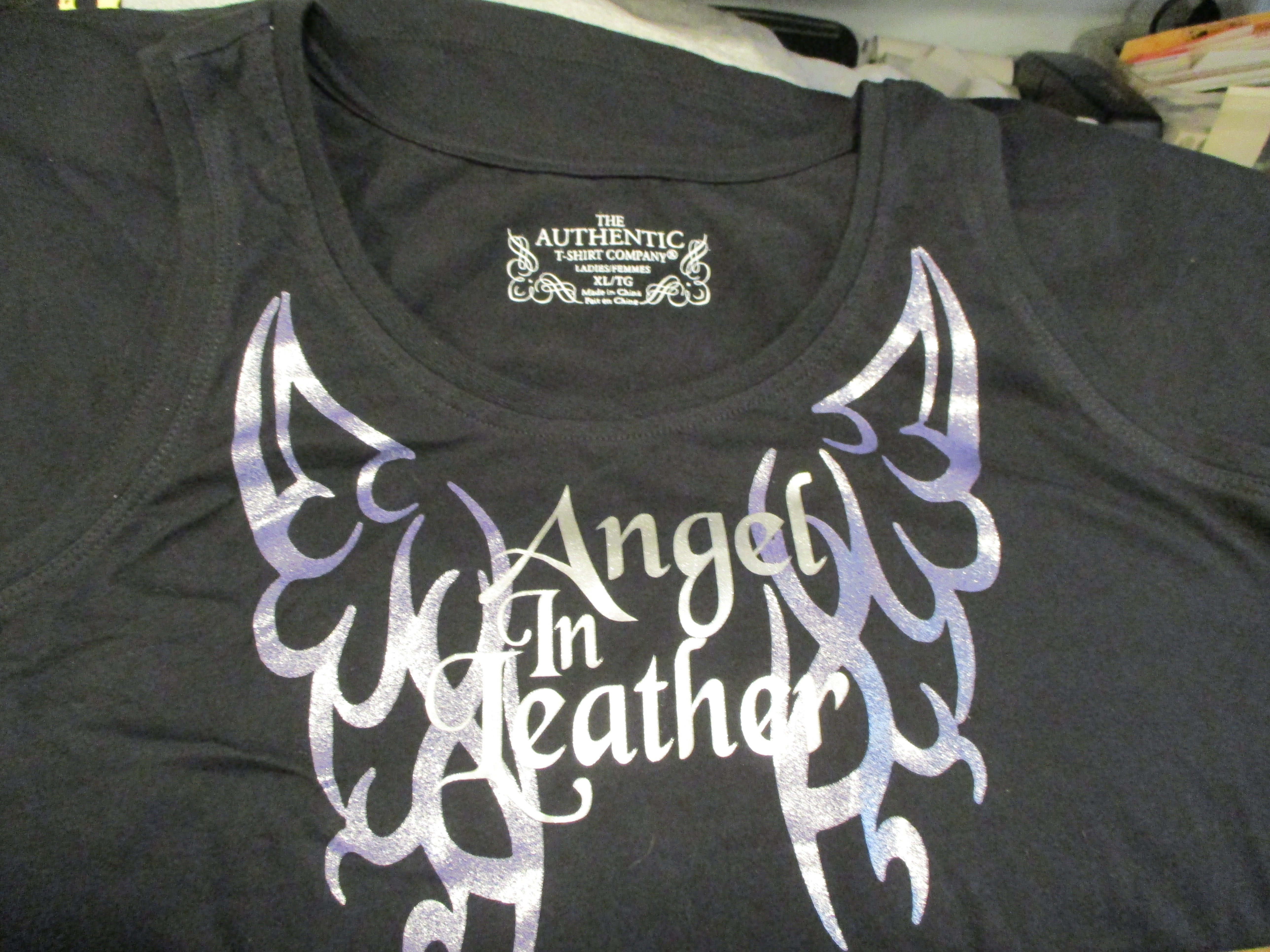 #25 ANGEL IN LEATHER TANK TOP SALE SHIRT