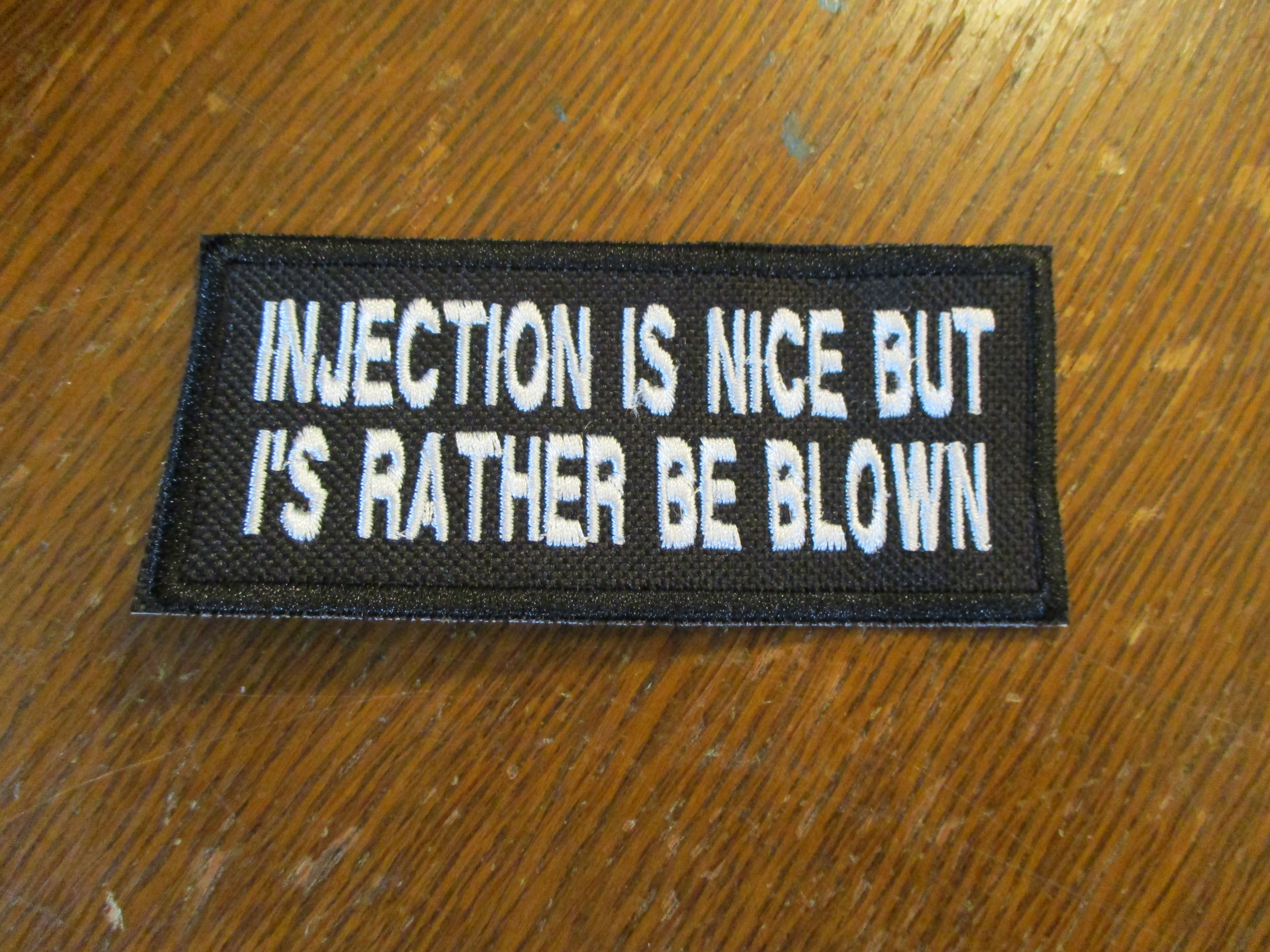Injection is nice but.... patch