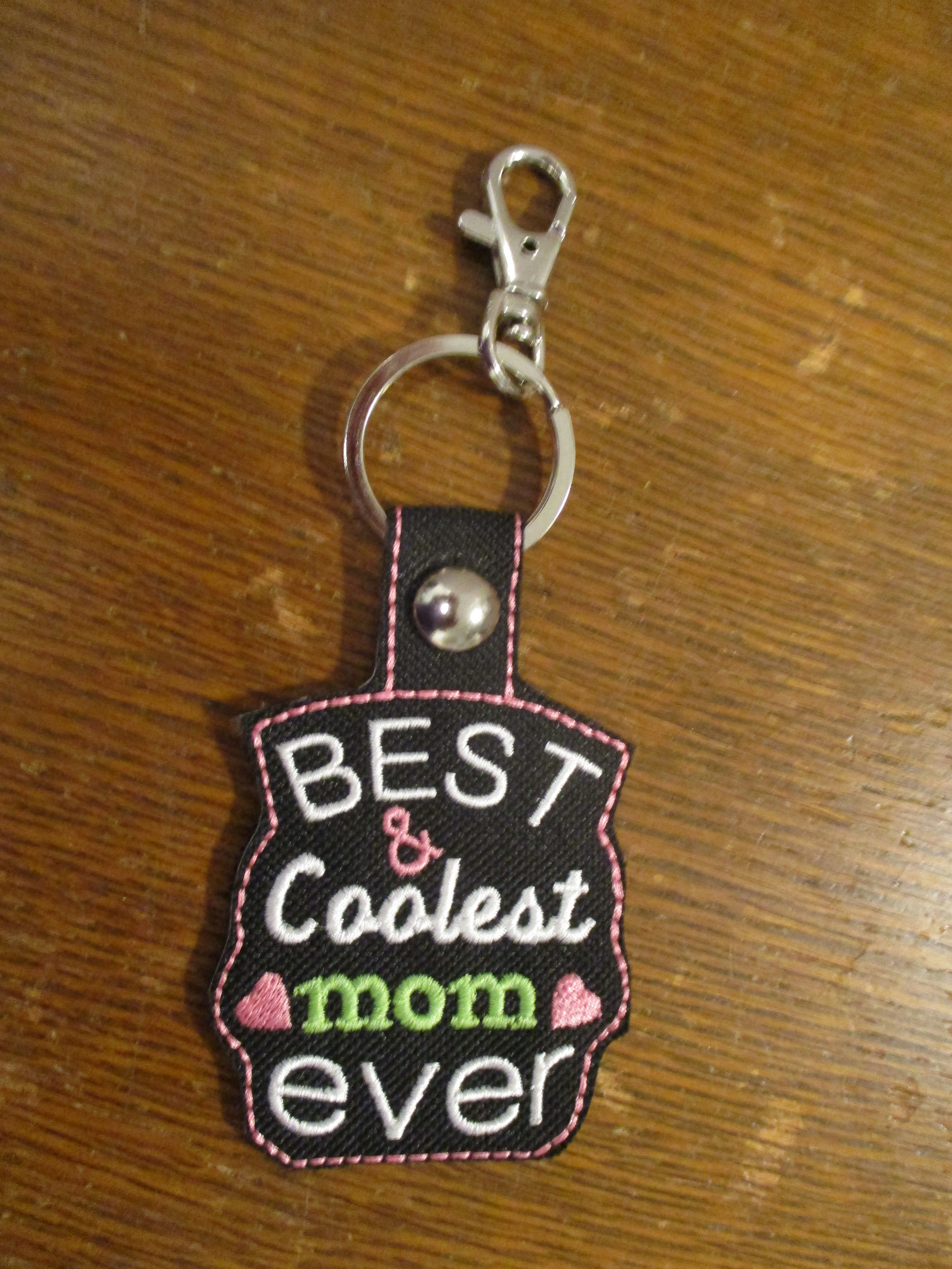 #3 best & coolest mom ever fob/charm