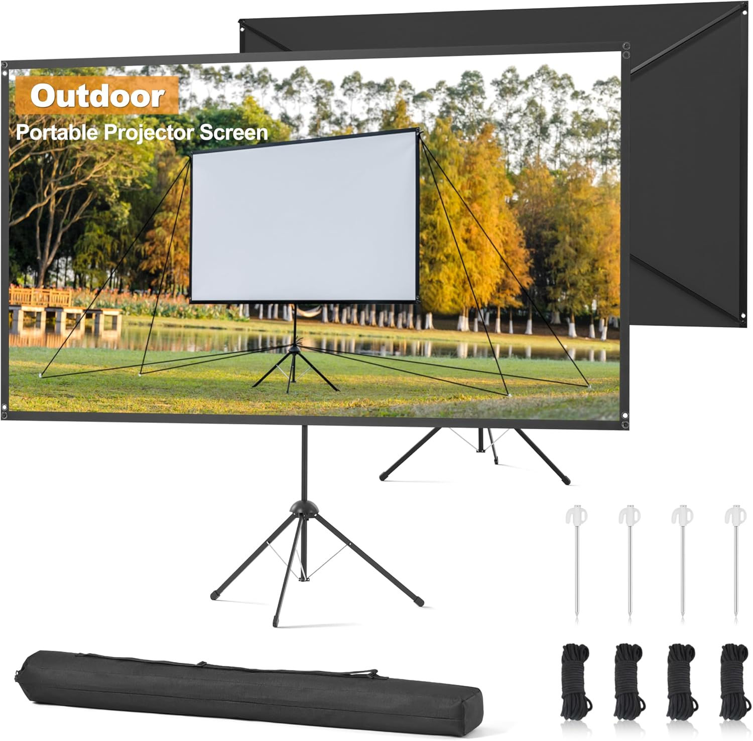Movie Screen with Stand - 80 inches