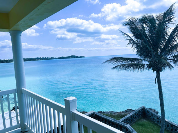 The views of Bermuda's turquoise waters from SeaView Luxury Vacation Rental. 