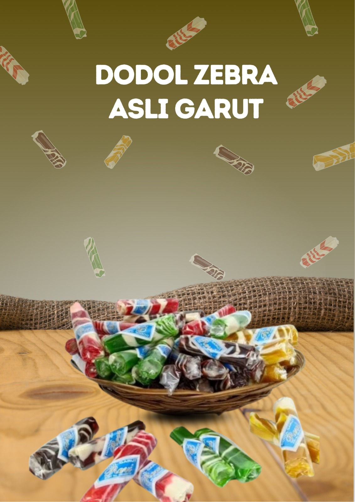 Dodol Zebra Asli Garut