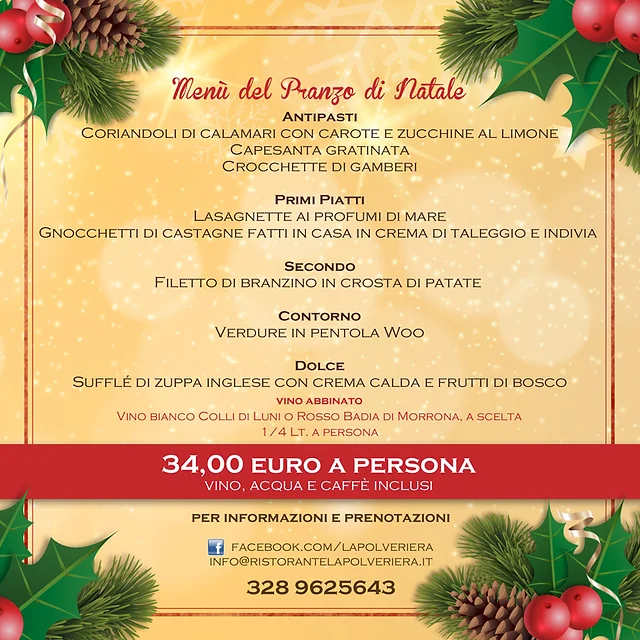 Menu Di Natale In Inglese.Natale La Polveriera