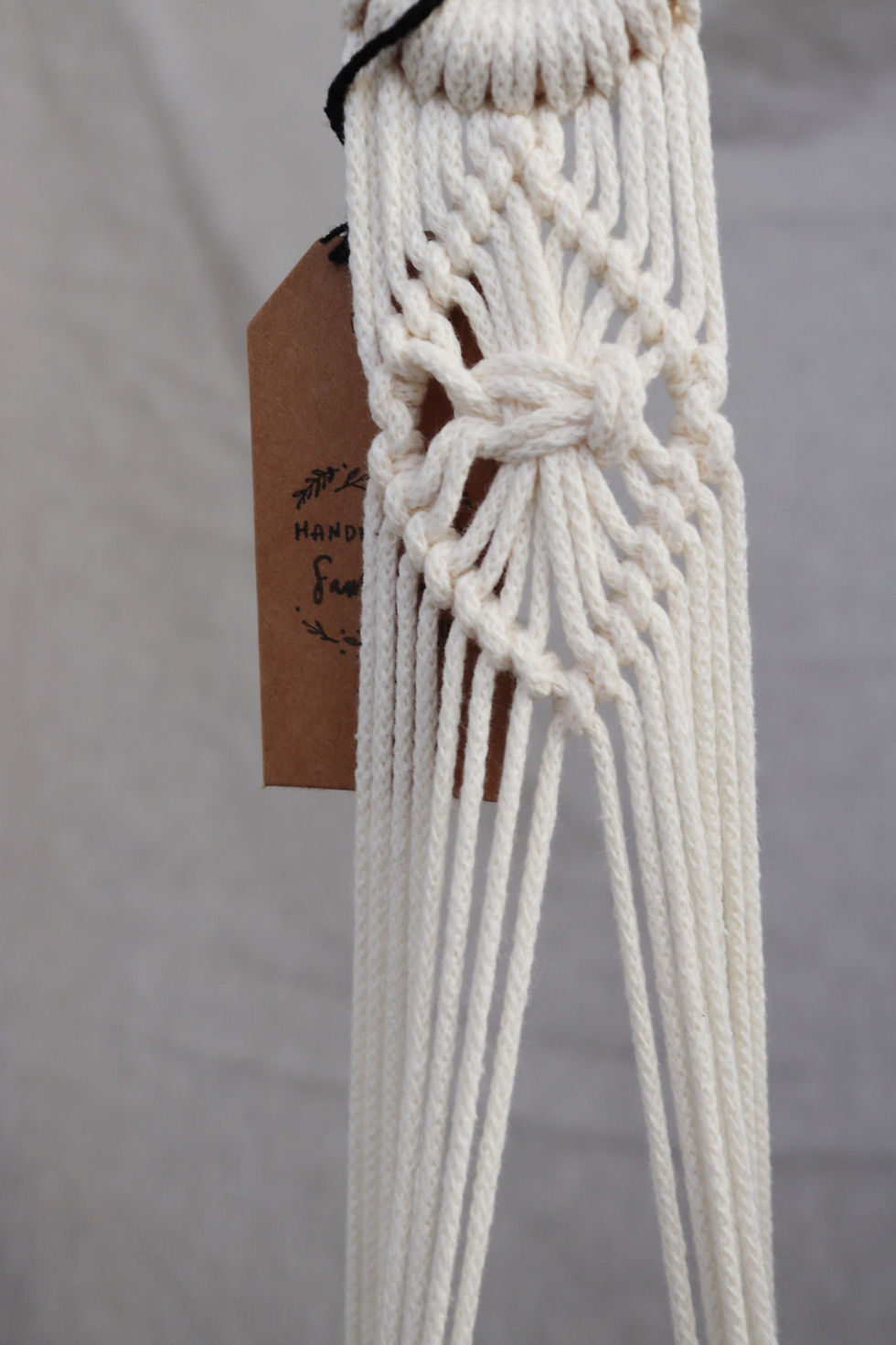 Thumbnail: Diamond Macrame Hanger: Natural