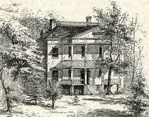 Washington's headquarters for part of the summer of '76, Richmond Hill, lower Manhattan near present day Greenwich Village.