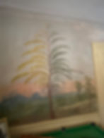 Early nineteenth-century Rufus Porter (1795-1884) wall mural.