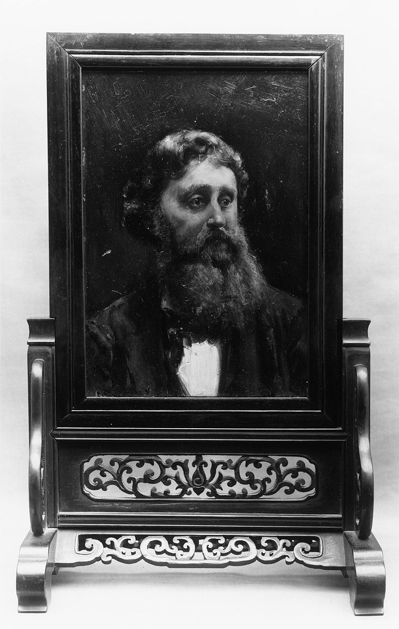 Small oil on board of Henry probably done in the 1870s, in Paris, by American artist Walter Gay (1856-1937)
