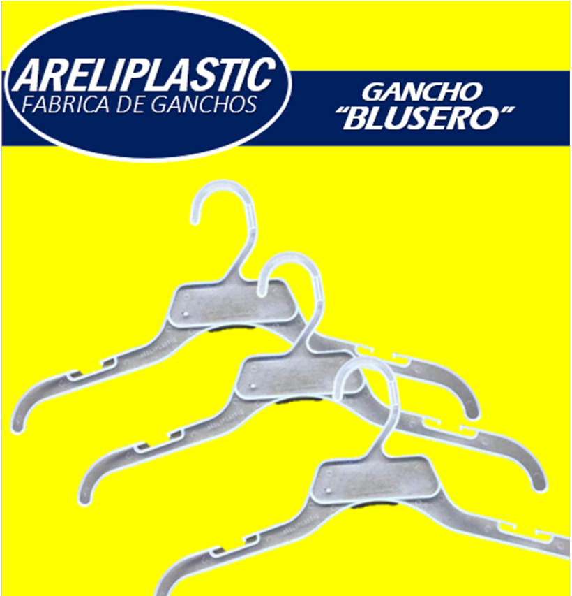 Gancho de plastico Blusero