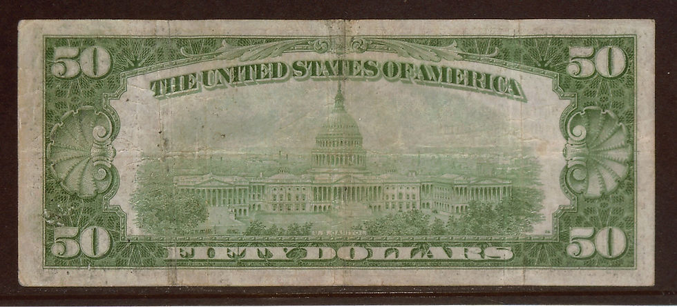 Thumbnail: San Francisco, CA 1929 Type 2 $50 VF (BofA NT&S As