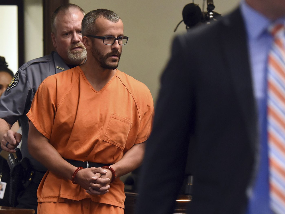 Chris Watts during a recent court appearance in Colorado.