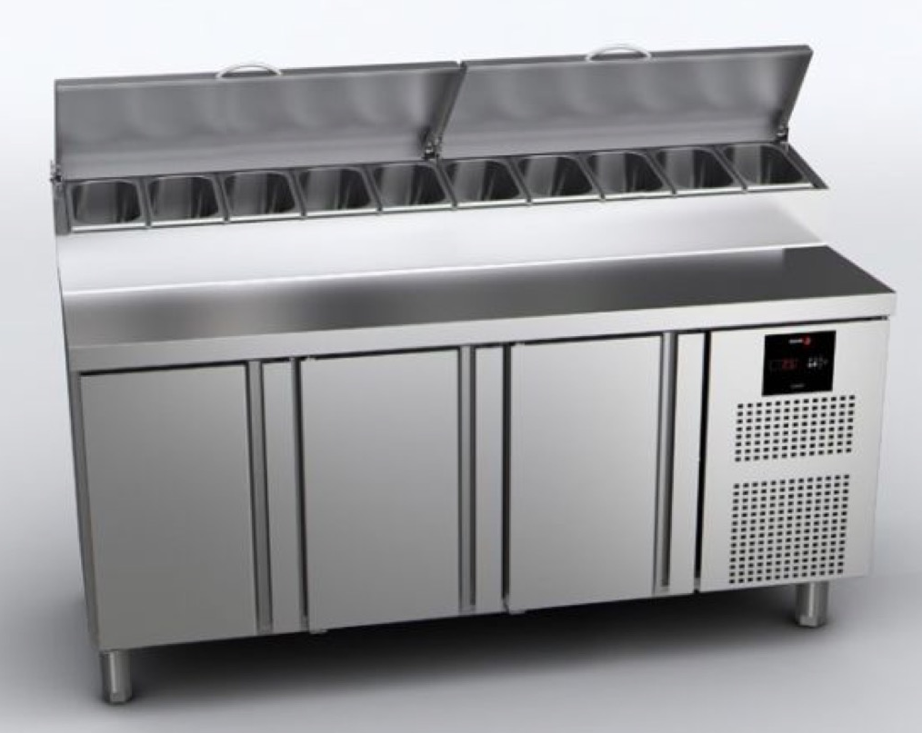 LANGTIDSLEJE – Saladette m/ 3 låger, med stållåg