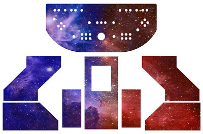 Red Vs. Blue Space Arcade Art