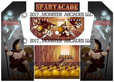 Spartacade Arcade Art