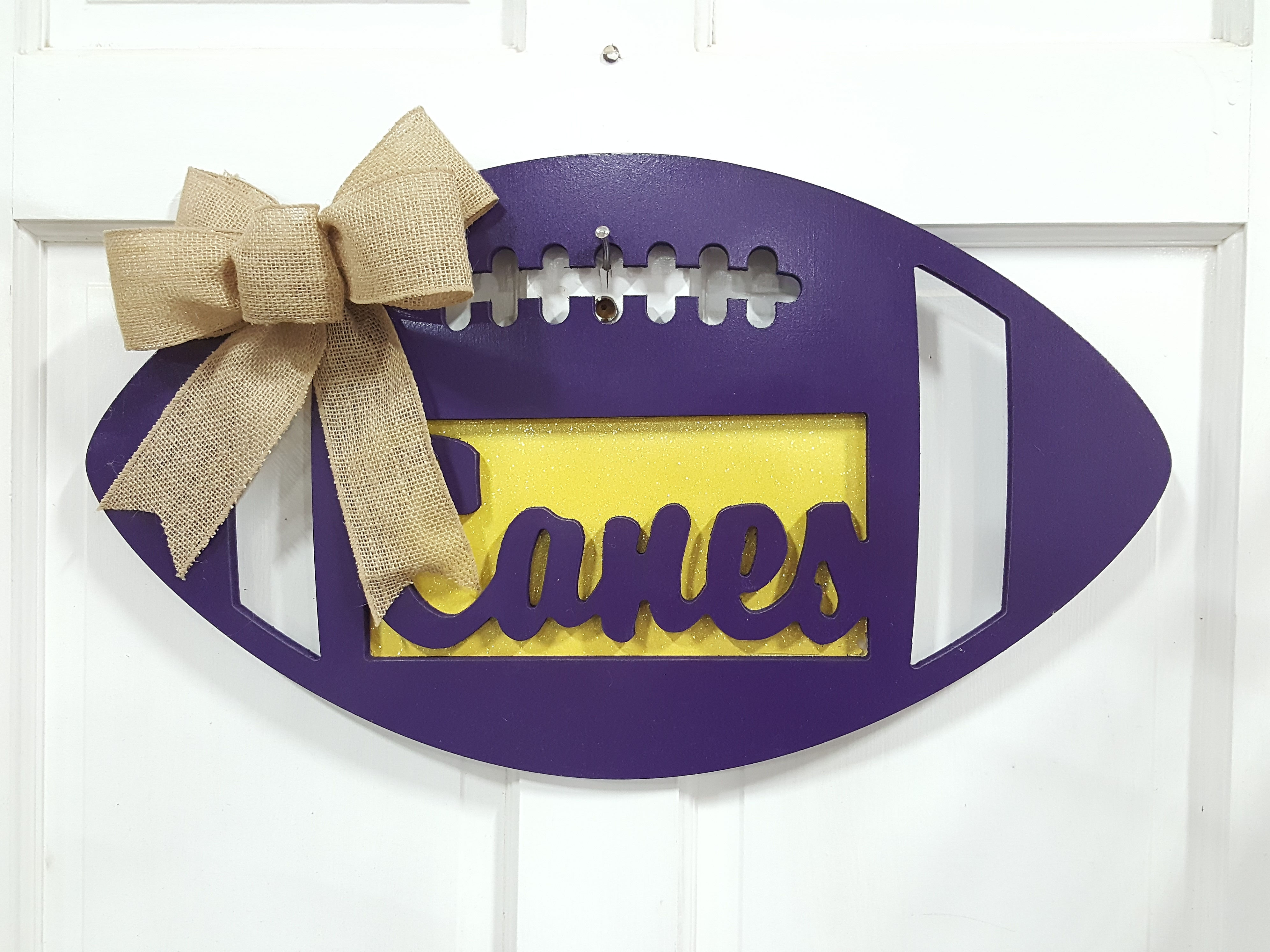 Bartow Cartersville High School Football Door Hanger Cass Canes Adairsville