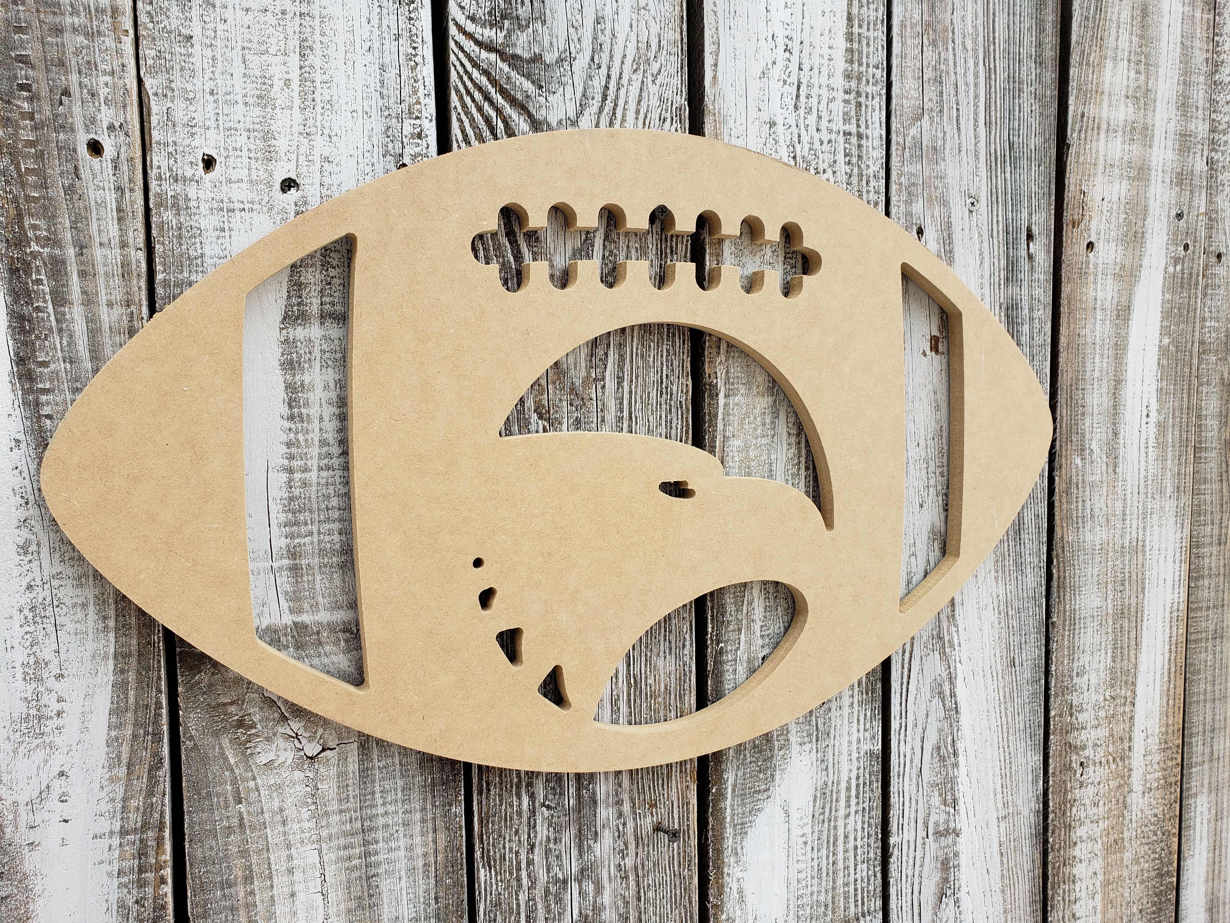 Georgia Southern GSU Wooden Football Door Hanger