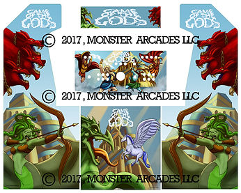 Game of the Gods 2-Player Upright Arcade Art