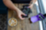 Table with tarot cards and coffee