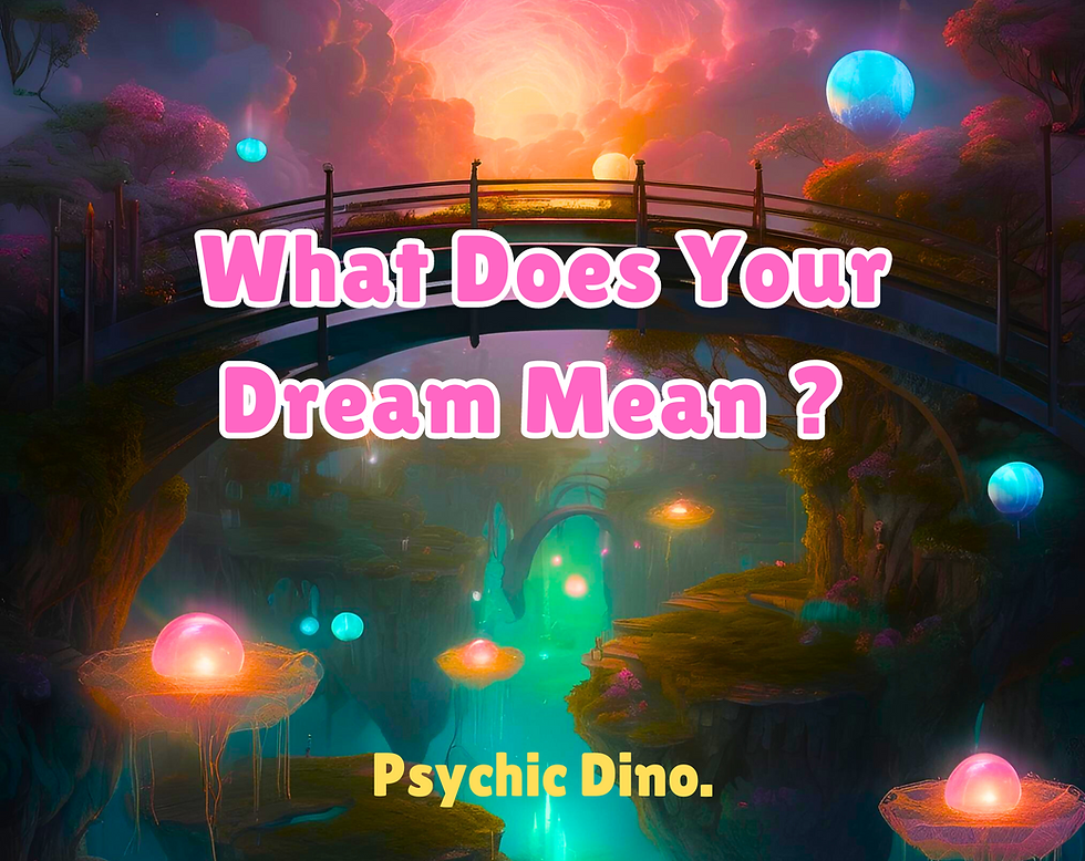 What does your Dream mean ? Find the answer
