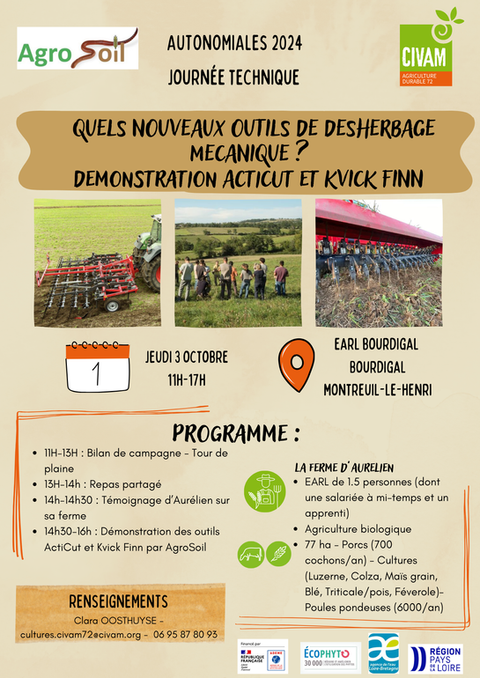 Démonstration désherbage mécanique