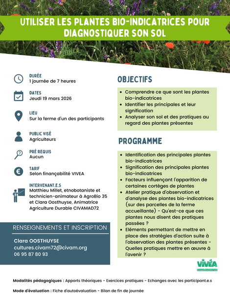Formation plantes bio-indicatrices