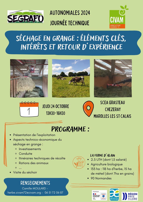 Le séchage en grange : éléments clés, intérêts et retour d'expérience