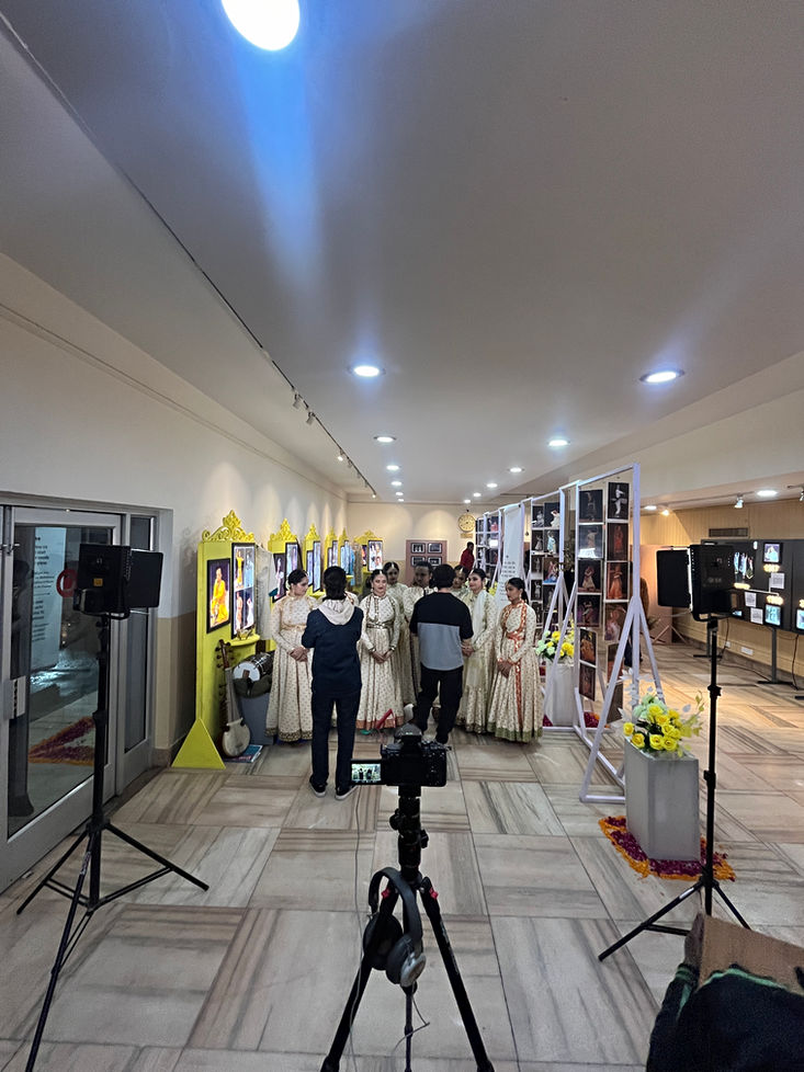 BTS picture from an artistic kathak event of Central government INDIA.