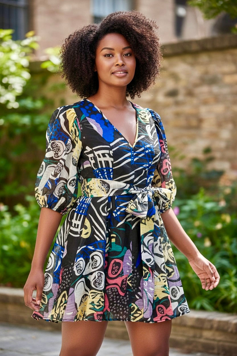 Bold In Blue Dress