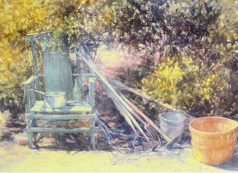 Ben Clark's Chair, Watercolor, 22x30.jpg
