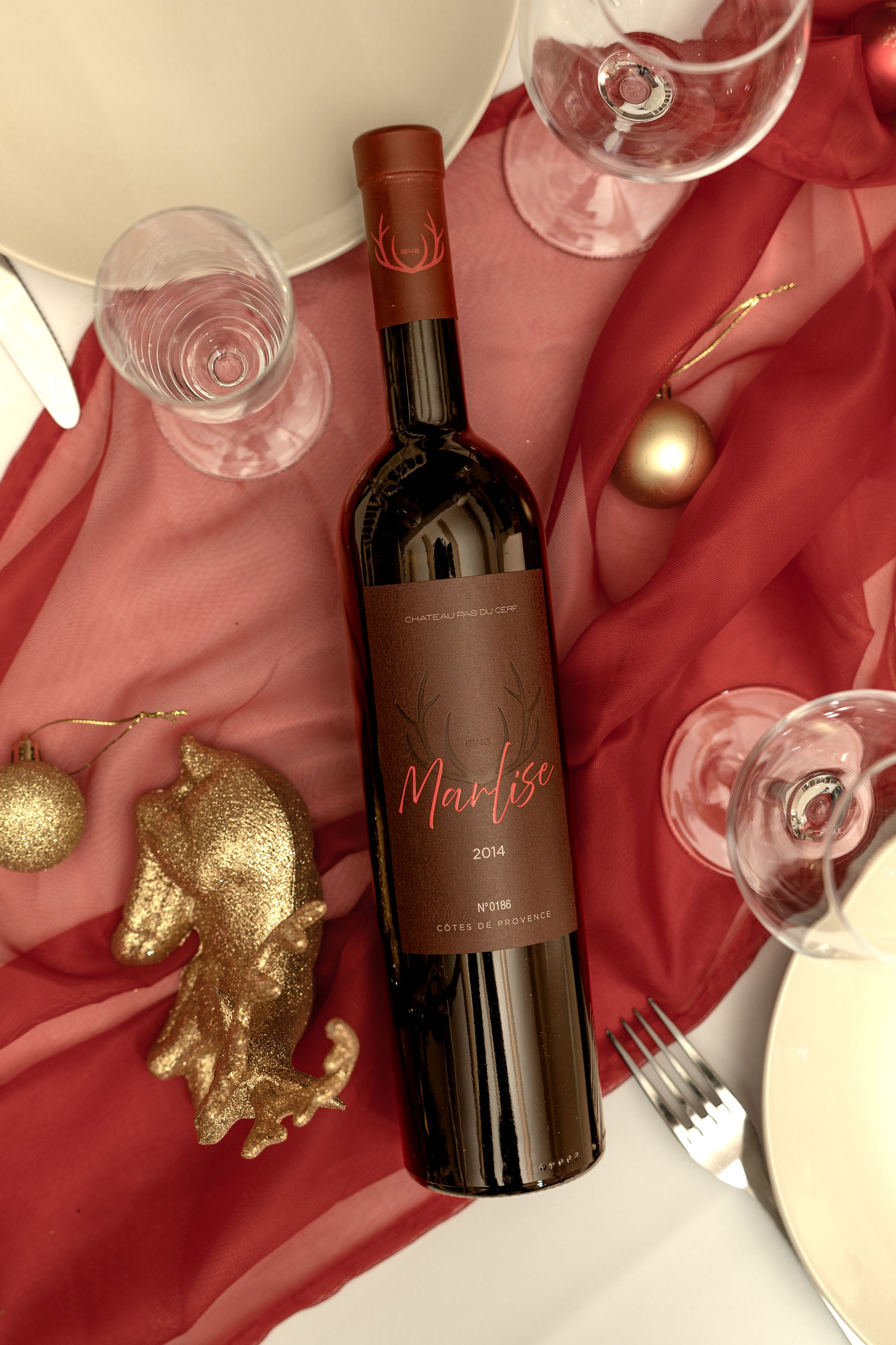 Bouteille de vin Château Pas du Cerf