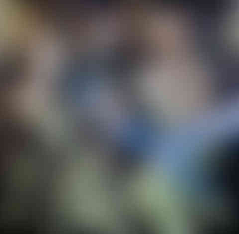 FEAST, 48"x48", Mixed Media on Wood, 2022