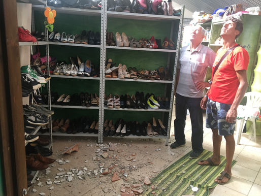 Crollo al centro solidale della Caritas di Bagheria