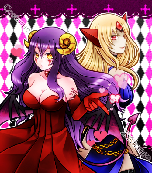 衣装交換：橘さん宅クレアさんとダーラ