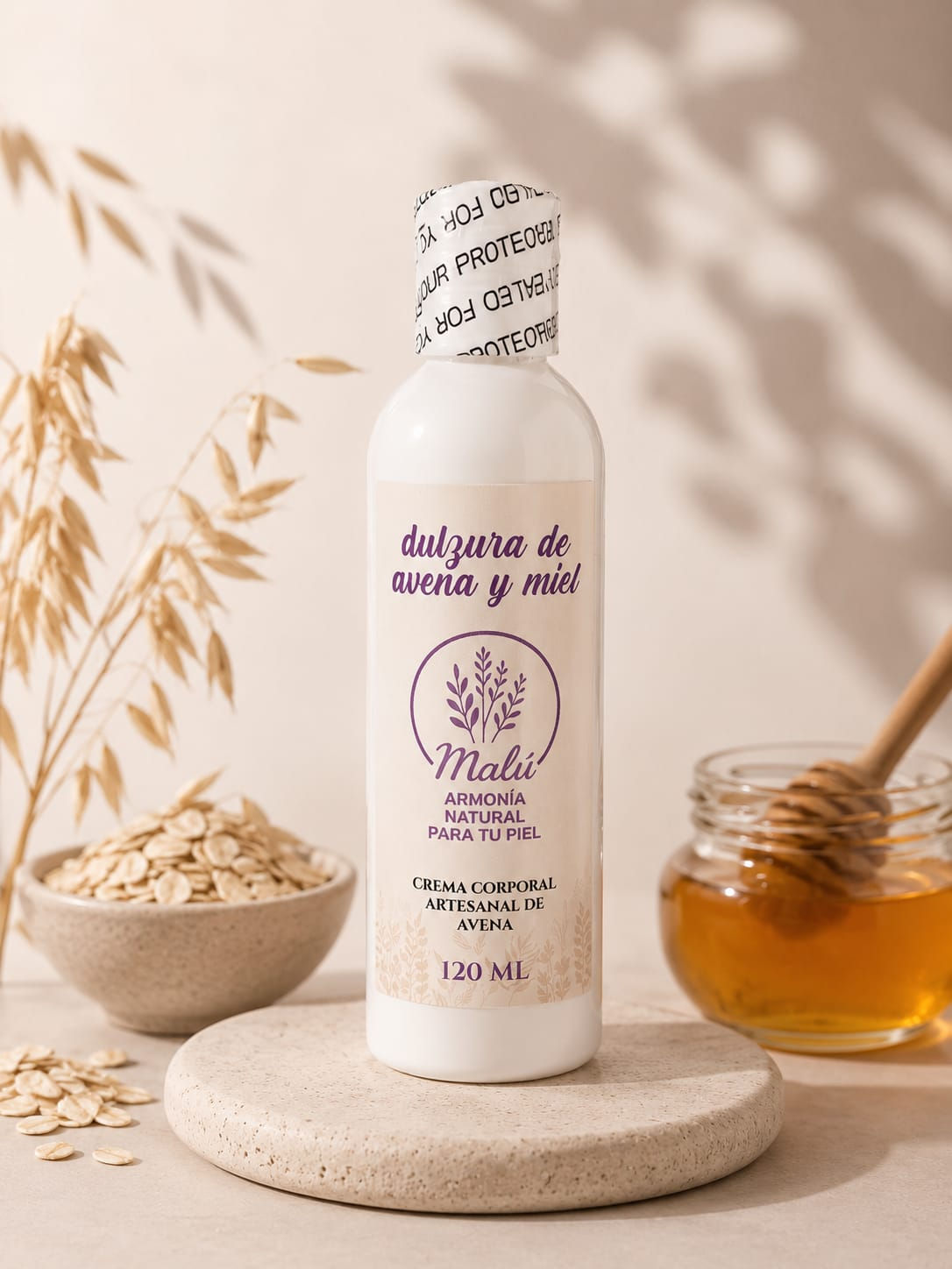 Crema Corporal de Avena y Miel
