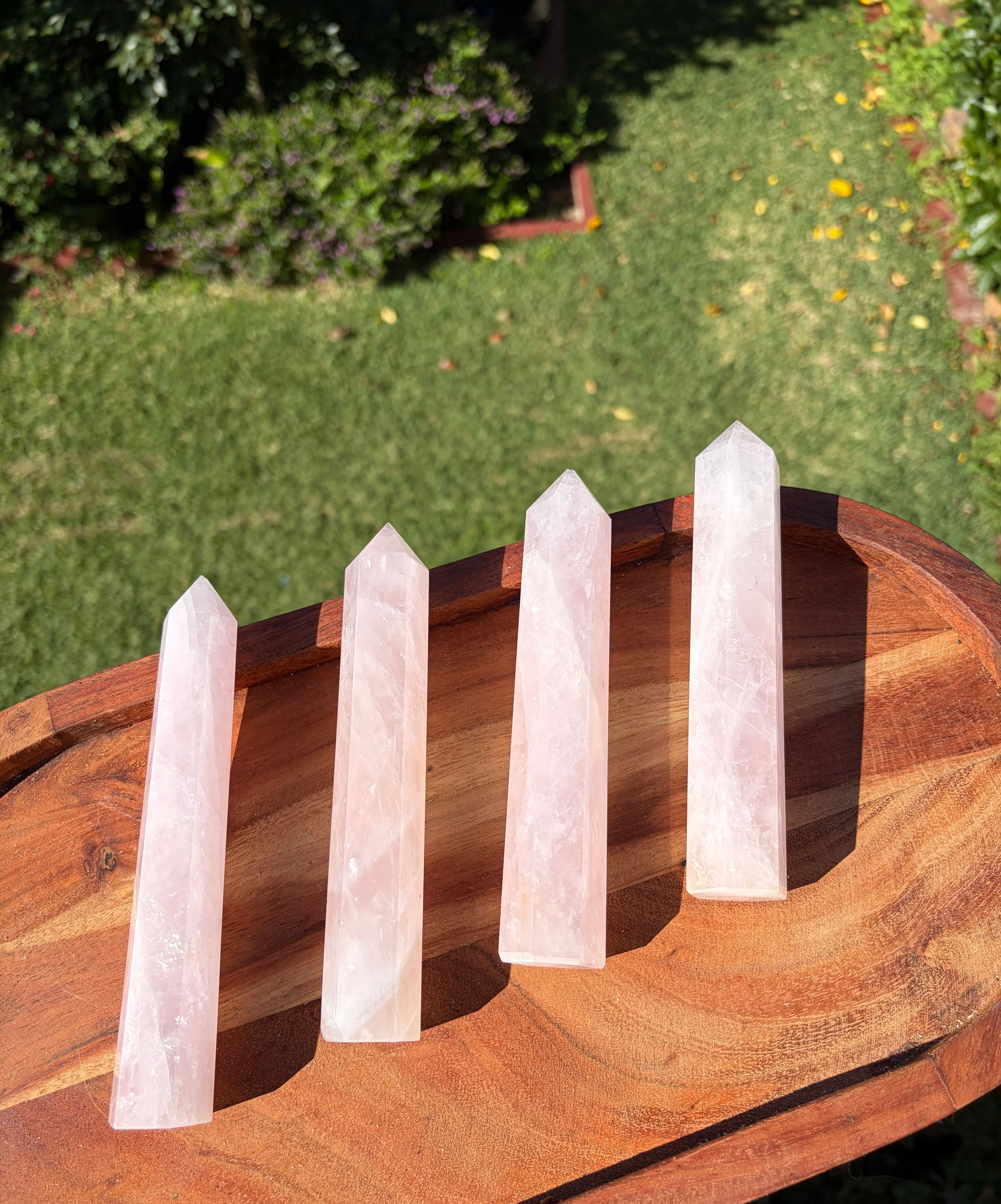 Large Rose Quartz Crystal Tower – 15cm