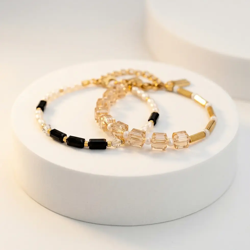 Veelzijdige armbanden, kettingen en oorbellen met keramiek van Stainless Steel 316L voor dames