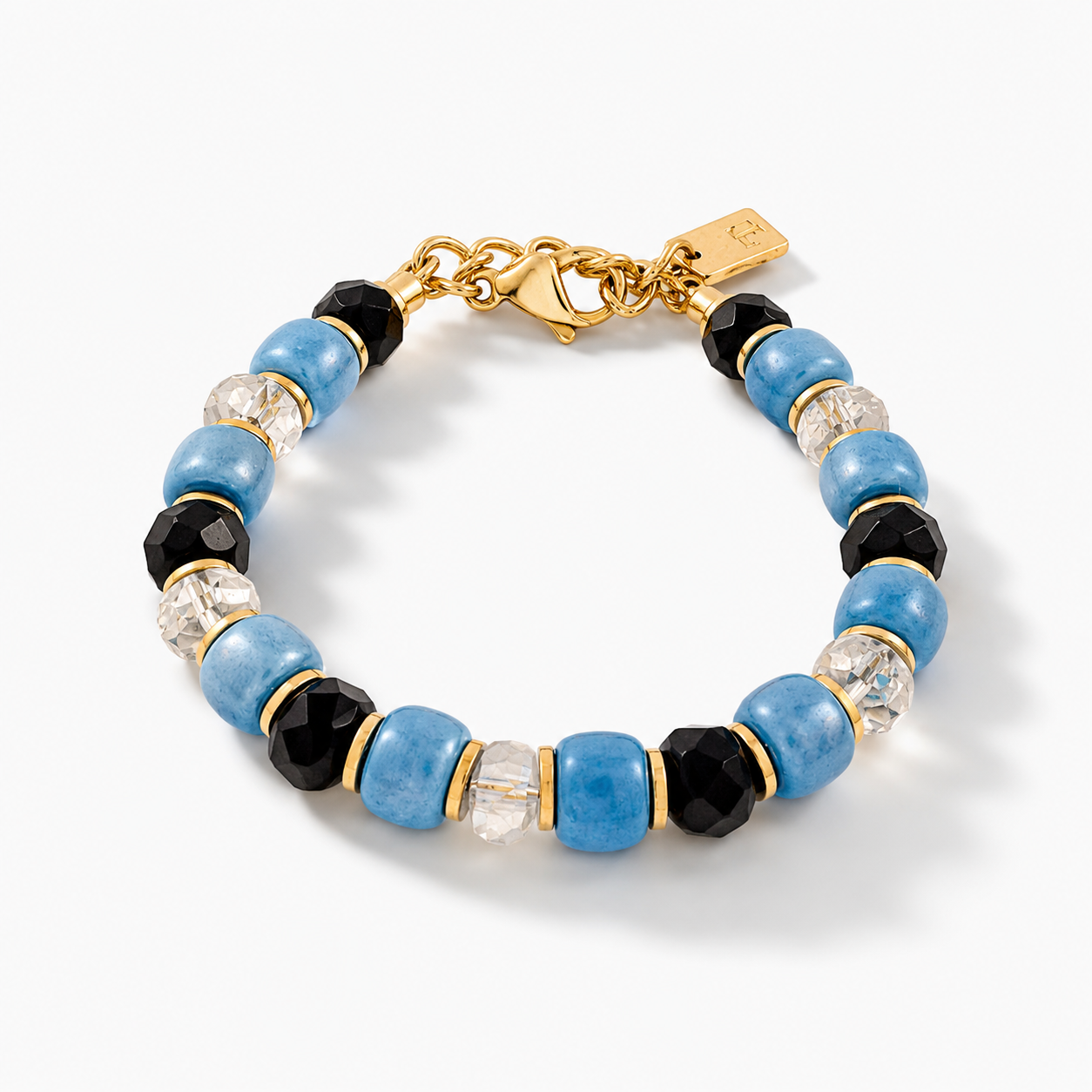 Bracelet Ceramic & Black Glass | One of a Kind Collection