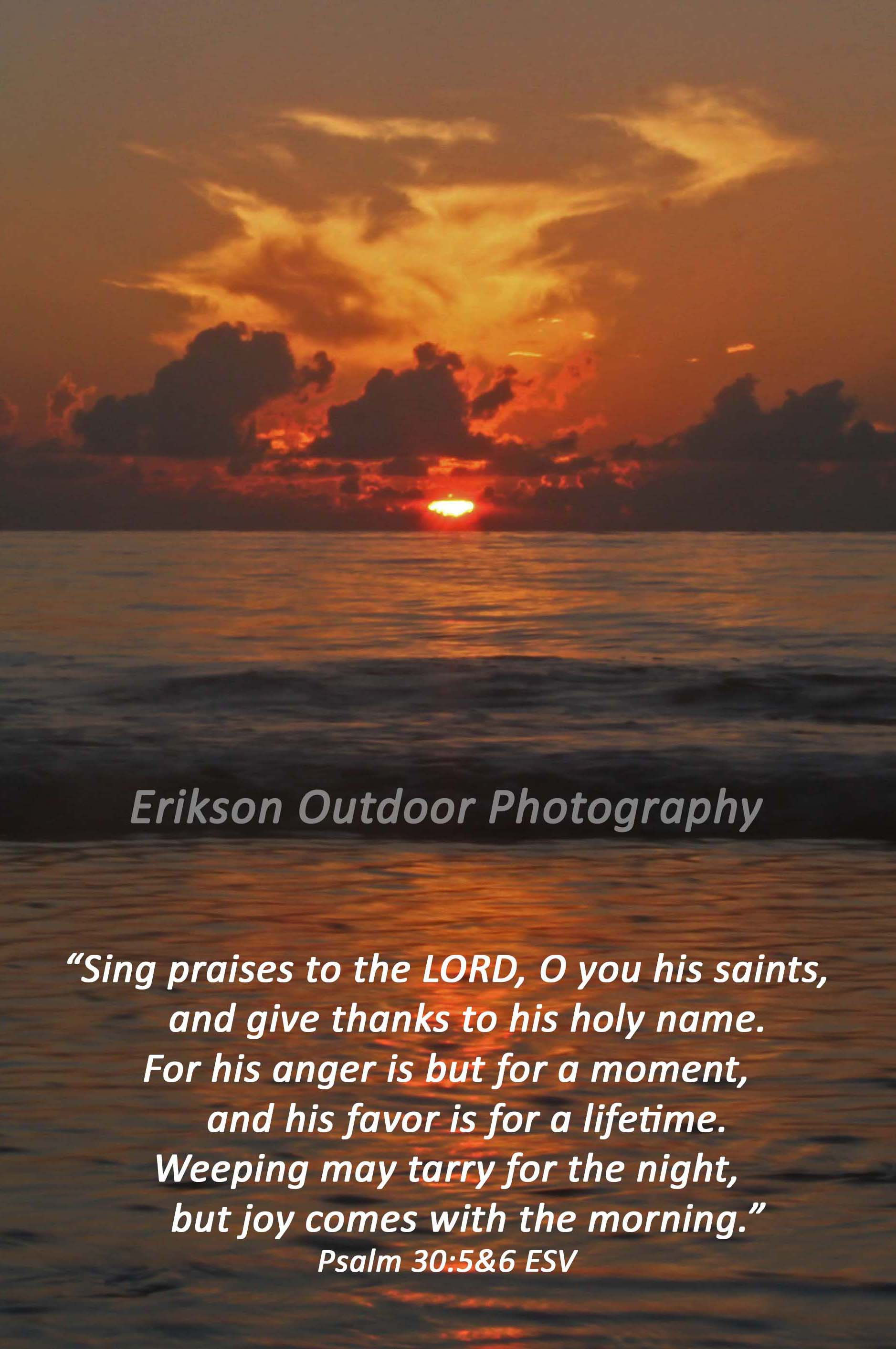 Psalm 30:4,5 in English Standard Version