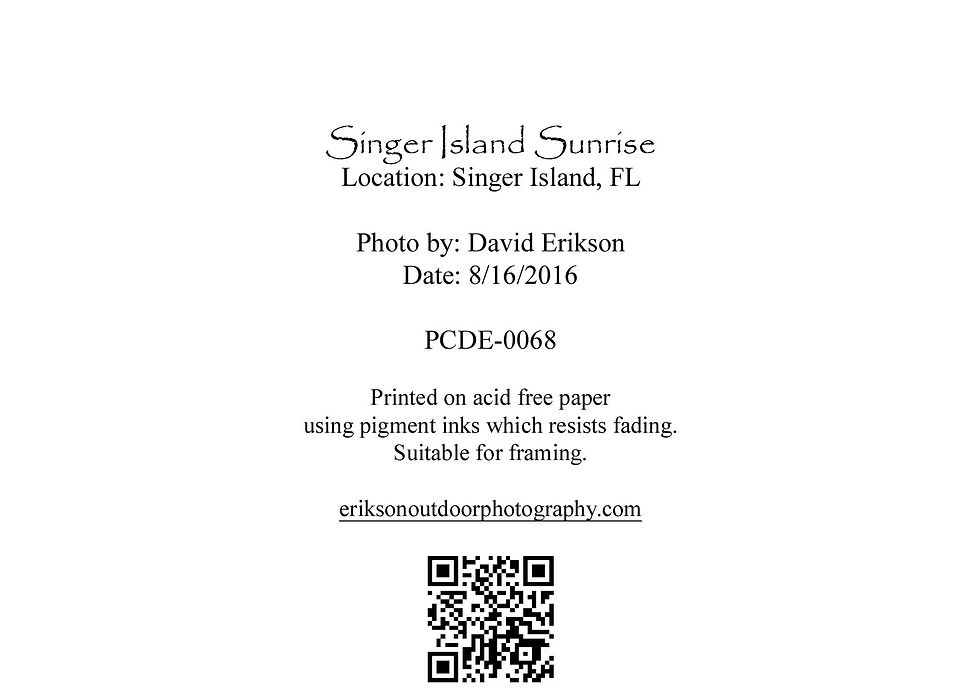 Thumbnail: Singer Island Sunrise #4, Cards and Prints