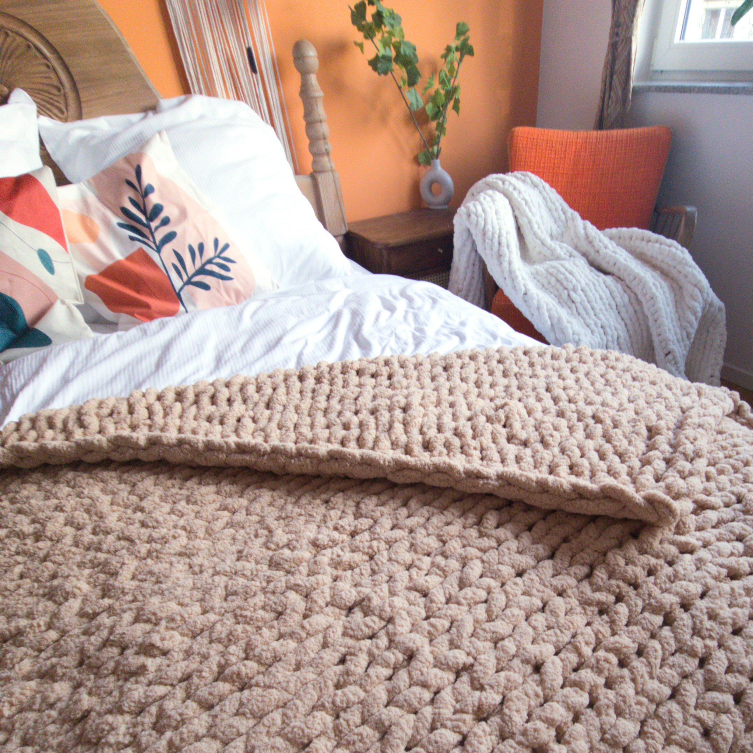 Chenille Decke Linen